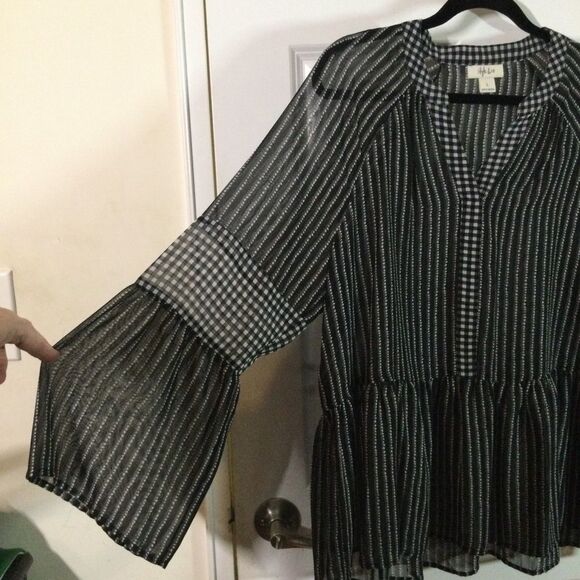 Style & Co. boho sheer blouse - Picture 5 of 5